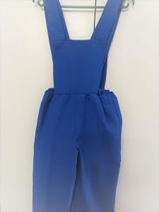 Kids Costumes to Hire - Blue Material Dungarees - CHILD